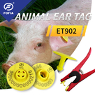 Animal Electronic Rfid Ear Tag 134.2khz 350N Untuk Pelacakan Dengan Pencetakan Laser Ternak