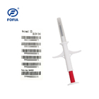 ISO11784/5 fdx-b 15 digit Identifikasi Microchip Implantable with6 Label Barcode Adhesive