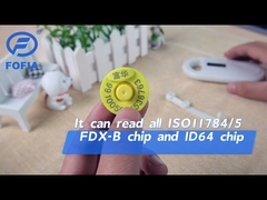 Pemindai Hewan Portabel ISO untuk Identifikasi Hewan Peliharaan Pembaca RFID 134.2khz untuk Hewan Peliharaan