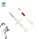 RFID Animal ID Tracking Microchip Injeksi hewan peliharaan ICAR Bersertifikat dengan 4 stiker barcode