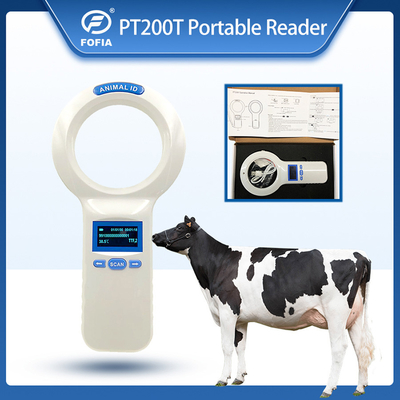 Animal RFID Microchip Scanner Ear Tag Reader 3AA Baterai Microchip Scanner Untuk Anjing