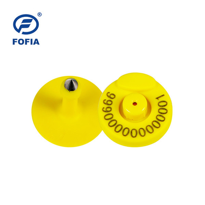 FOFIA RFID Tag Telinga Elektronik Tag Pelacakan Hewan Dengan Termometer untuk Sapi Domba