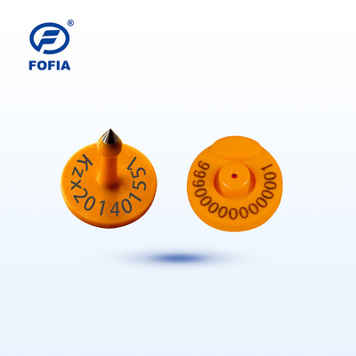 FOFIA RFID Tag Telinga Elektronik Tag Pelacakan Hewan Dengan Termometer untuk Sapi Domba