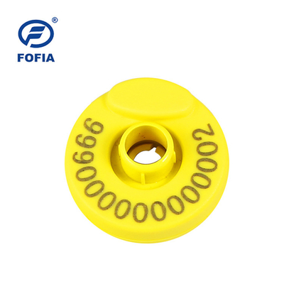 TPU Material RFID ear tag untuk identifikasi babi chip Eropa dengan keamanan data yang unik