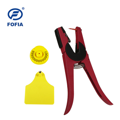 FOFIA RFID Tag Telinga Elektronik Tag Pelacakan Hewan Dengan Termometer untuk Sapi Domba