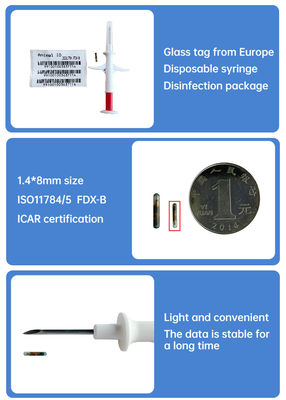 ICAR Certified Generasi baru dari Microchip Identifikasi Syring Sterilisasi untuk Semua Jenis Hewan ZS007