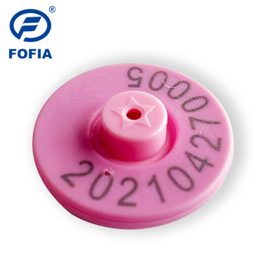 Tag Telinga Hewan UHF Rfid Manajemen Babi 960MHz Anti Tabrakan