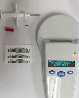 ISO11784/5 FDX-B Standar RFID Animal ID Microchip Disposable Syringe Chips Keamanan Data Unik