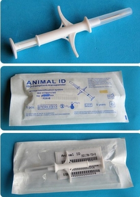 ISO11784/5 FDX-B Standar RFID Animal ID Microchip Disposable Syringe Chips Keamanan Data Unik