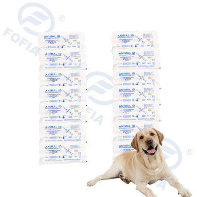 Nomor chip hewan Microchip Implanter Sterilisasi Universal Dengan 15 digit Nomor chip pet locator chip pet rfid chip