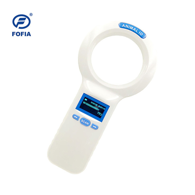 Pemindai Pembaca Microchip Hewan Peliharaan Hewan 134.2KHz 10cm