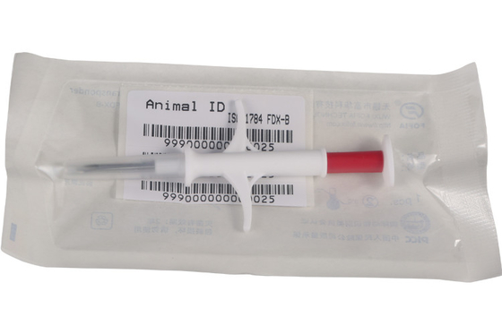 2.12 * 12mm Pet ID Microchip Untuk Pelacakan Anjing, Transponder Injeksi Standar ISO11784 / 5