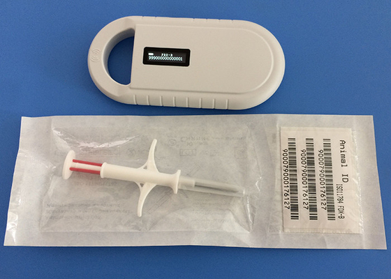134.2khz Frekuensi Animal ID Microchip Untuk Transponder Injeksi Pelacakan Ikan / Tikus