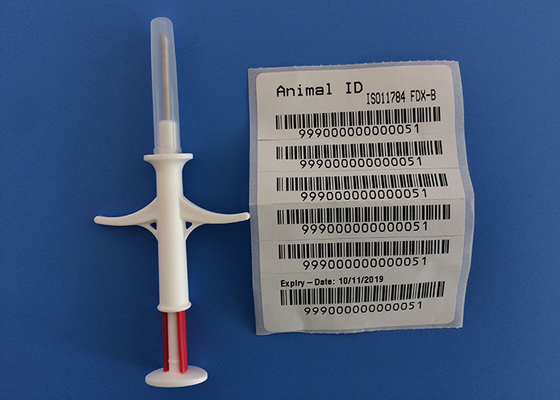 2.12 Mm X 12 Mm ID Microchip Tag Penyimpanan Polimer Biokompatibel Implan
