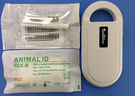RFID ISO Transponder Microchip 6 Stiker Dengan Injector Reusable 2.12 * 12mm Transponder Injeksi