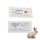 134.2Khz RFID Animal ID Microchip Jarum Suntik Dengan Tag Bioglass 1.4 * 8mm Untuk Transponder Injeksi Hewan Peliharaan