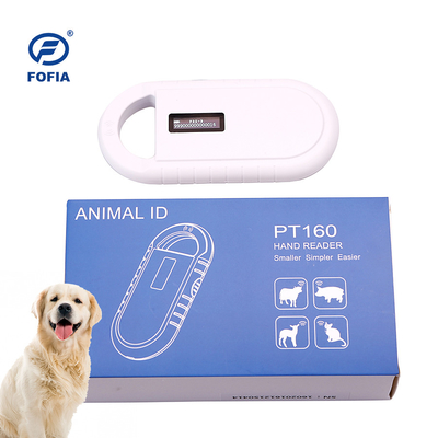 Pemindai Microchip Pet 134.2kHz Pembaca Microchip Hewan PT160 Pemindai Anjing Microchip