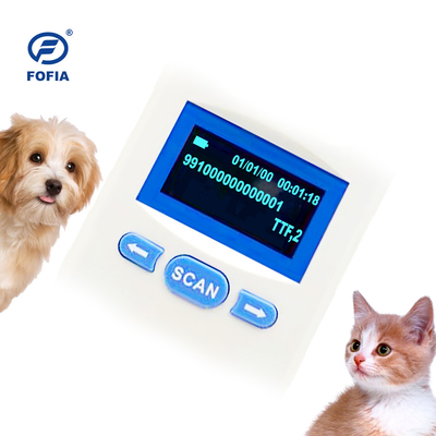 1000 Catatan Pet Chip Reader Dengan ROHS Data Storage Anjing Microchip Reader