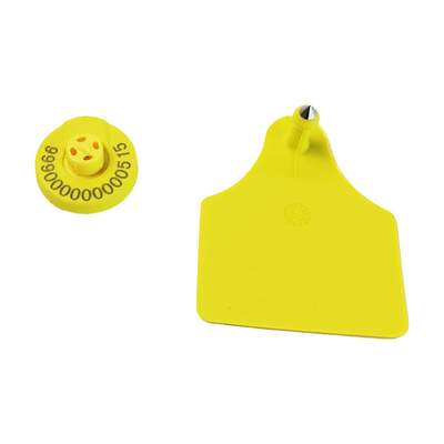Warna dan Frekuensi RFID Ear Tag Untuk Sapi Dengan Berat 2g Dan Tinggi 22,5mm