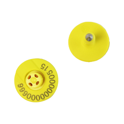 Warna dan Frekuensi RFID Ear Tag Untuk Sapi Dengan Berat 2g Dan Tinggi 22,5mm