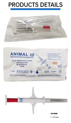 Fofia 2026 Hot Selling RFID 134.2kHz Animal ID Microchip Integrate Type Ear Tag ZS009 Waterproof untuk Injeksi Hewan Piaraan