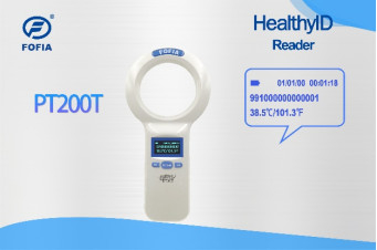 PT280T Animal Microchip Scanner untuk ISO11784/5 Microchips dan FOFIA HT001 Chip Suhu