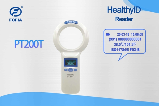 USB Transferable ISO Transponder Microchip Handheld Reader untuk Pet ID