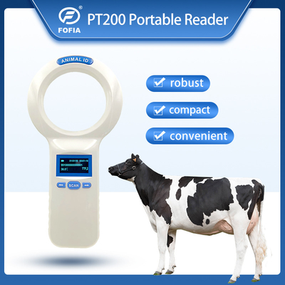 134.2KHz Sensitivitas Scan Tinggi Animal Microchip Scanner 1000 Rekaman Memori