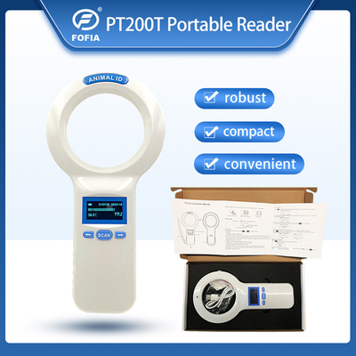 134.2KHz Sensitivitas Scan Tinggi Animal Microchip Scanner 1000 Rekaman Memori