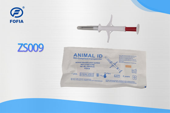 Fofia 2026 Hot Selling RFID 134.2kHz Animal ID Microchip Integrate Type Ear Tag ZS009 Waterproof untuk Injeksi Hewan Piaraan