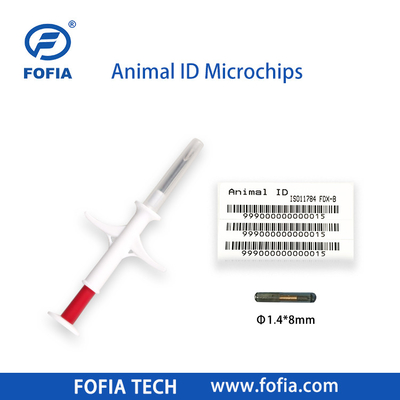 20 Tahun Kinerja Rfid Chip Hewan Pet Id Injeksi Microchips Untuk Hewan Dengan Jarum Suntik