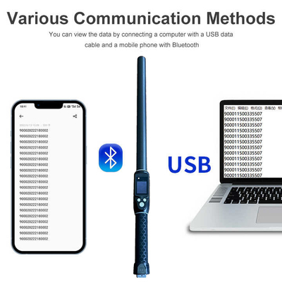 ISO11784/5 RFID Handheld 134.2khz Jangka panjang UHF RFID Reader
