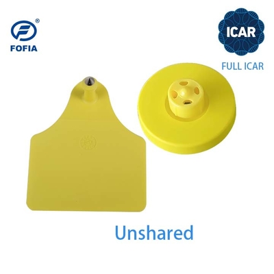 FULL ICAR Sertifikasi FDX-B Bovine Ear Tags 134.2khz Rfid Ear Tags
