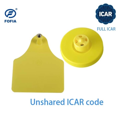 ICAR 125KHZ/134.2KHZ RFID Tag Telinga Hewan Elektronik RFID Frekuensi Rendah untuk Pelacakan Hewan