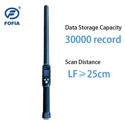 Pembaca Stick Tag RFID Profesional Peternakan Berjarak Panjang PT290 Dengan Penyimpanan Data Tampilan OLED Untuk Membaca Chip ID UHF / LF
