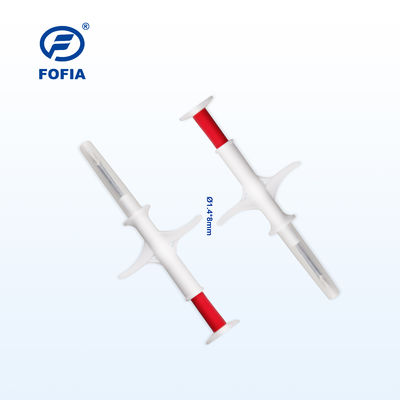 FDX-B RFID Animal ID Microchip Sangat akurat 2.12*12mm/1.4*8mm
