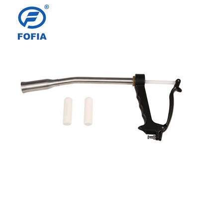 Biokeramik RFID Eartag Sapi Fitur 15 Bit Coding Laser Etching 134.2kHz Waterproof Identifikasi Hewan Bolus Tag