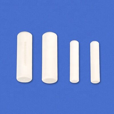 Biokeramik RFID Eartag Sapi Fitur 15 Bit Coding Laser Etching 134.2kHz Waterproof Identifikasi Hewan Bolus Tag