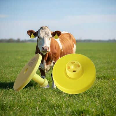 Tag Telinga Elektronik Sapi FDX-B Bersertifikat ICAR ISO11784/5 dengan Konstruksi TPU Tahan Air untuk Manajemen Ternak