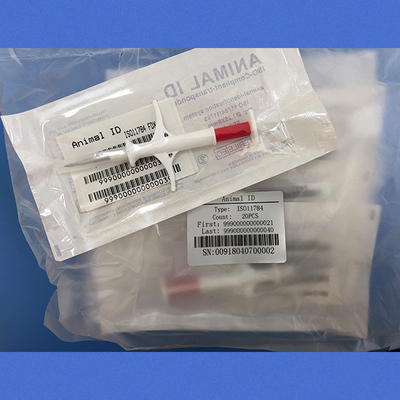 Unshared ICAR Code FDX - B Animal ID Microchip yang Dikemas Dalam Steril Bag Secara Terpisah