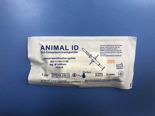 1.4mm * 8mm LF Microchip Tag Pet ID Manajemen Elektronik Dengan Garansi 10 Tahun