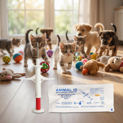 Ultra-Kecil & ringan FDX-B Mini Transponder Hewan untuk Animal Shelters ZS007