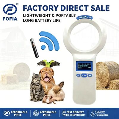 Rechargeable Lithium Battery Powered RFID Microchip Scanner Simplifying Identification Processe