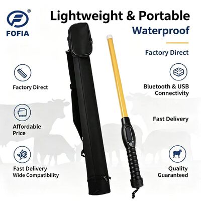 Pembaca Stick RFID Portable dengan Bluetooth 5 USB Transmisi Data Tipe C dan Membaca Jarak Panjang untuk Pengelolaan Sapi