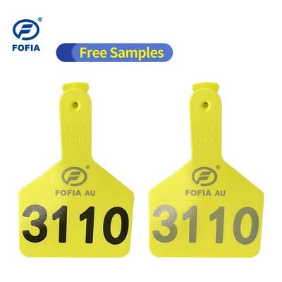 Grosir Custom Sheep Ear Tag Satu-potongan TPU Earring Ternak Tag Laser Pencetakan Tag Telinga Hewan untuk dijual