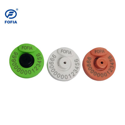 FOFIA Baru RFID Tag Telinga Elektronik TPU Plastik 134.2KHz Frekuensi 17cm Jarak Membaca Sertifikat ICAR Lengkap untuk Sapi