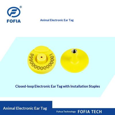FDX baru FDX Low-Frequency Electronic Ear Tag RFID Animal Tag Full-Duplex Babi Sapi Sapi Bermulut Terbuka/Tutup Identifikasi ternak