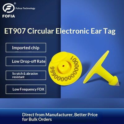 FDX baru FDX Low-Frequency Electronic Ear Tag RFID Animal Tag Full-Duplex Babi Sapi Sapi Bermulut Terbuka/Tutup Identifikasi ternak