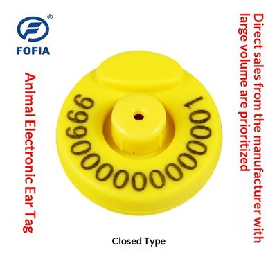 Standar getaran IEC 68-2-6 Baru Plastik RFID Ear Tag untuk Peternakan Sapi dengan identifikasi yang aman dan akurat