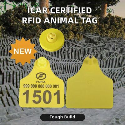 FULL ICAR Ear Tag RFID Electronic Ear Tag Untuk Hewan Ternak TPU Tamperproof Ear Tag Untuk Sapi Untuk Pengelolaan Sapi
